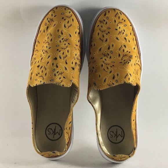 MKS womens maker shoes clogs slip on mules orange size EU 40 US 10 - Picture 5 of 8